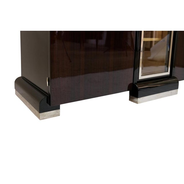 Small Art Deco Sideboard in Ash with Maple Display Cabinet, 1930s For Sale - Image 3 of 11
