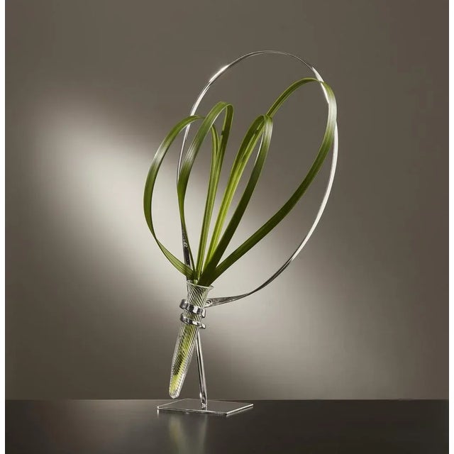 Early 21st Century Standing Swirl - Chrome by Art Flower Maker For Sale - Image 5 of 5