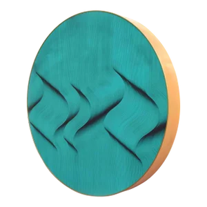 Roberto Lucchetta, Turquoise Wave 2021 - Geometric Abstract Painting, 2021