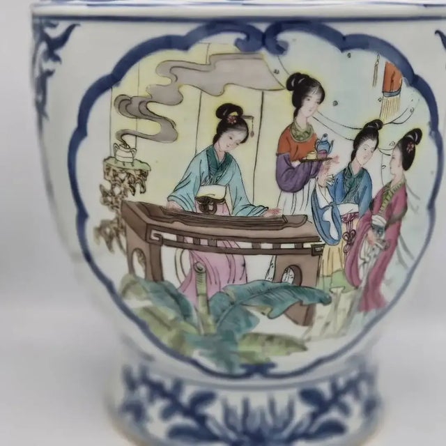 Early 21st Century Chinese Porcelain Baluster Vase, Blue & White For Sale - Image 5 of 8