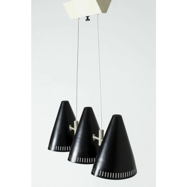Three-Shade Ceiling Lamp by Eje Ahlgren For Sale - Image 4 of 11