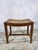 Oak and Rattan Handmade Stool For Sale - Image 6 of 9