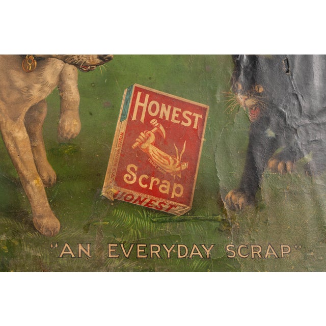 Early 20th Century Early 20th Century "Honest Scrap" Chewing Tobacco Framed Print Ad For Sale - Image 5 of 8