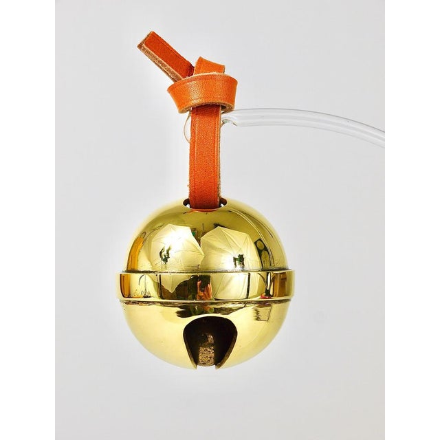 Handcrafted Jingle Bell #5039 Paperweight in Brass, Leather attributed to Carl Auböck, Austria, 2022 For Sale - Image 15 of 18