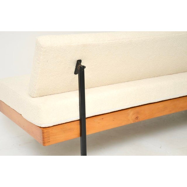 Vintage Steel and Birch Sofa Bed, 1950s For Sale - Image 10 of 11