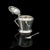 This is a vintage condiment set. An English, Sterling Silver salt & pepper shaker and mustard pot in Art Deco taste,...