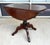 Victorian Antique Mahogany Drop Leaf Table With Pedestal Base For Sale - Image 3 of 14