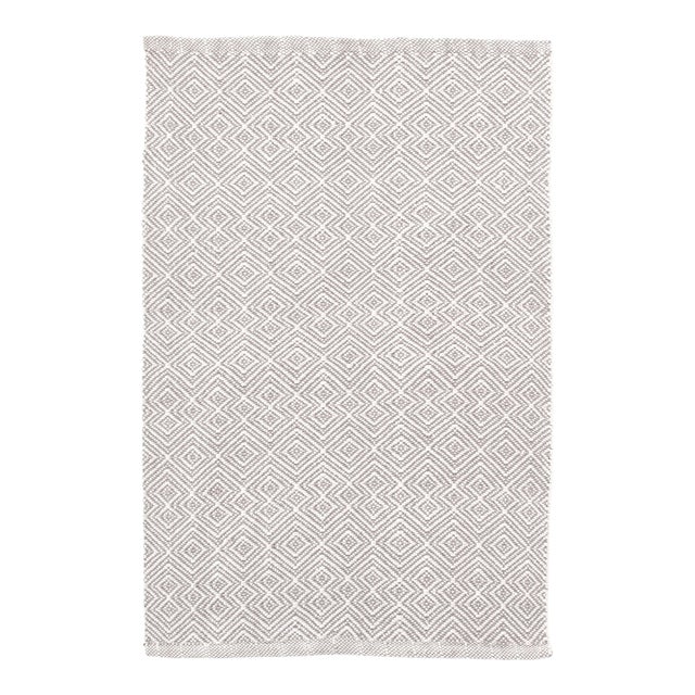Bunny Williams for Dash & Albert Annabelle Grey Indoor/Outdoor Rug, 8' 6" x 11' 6" For Sale
