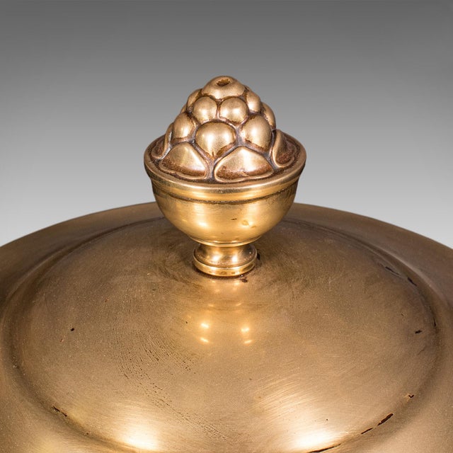 Brass Antique Coal Bin, English, Brass, Fireside Log Store, Kindling Basket, Edwardian For Sale - Image 8 of 12