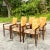Vintage Boho Tessellated Coconut Shell Dining Chairs - Set of 6 For Sale In West Palm - Image 6 of 7