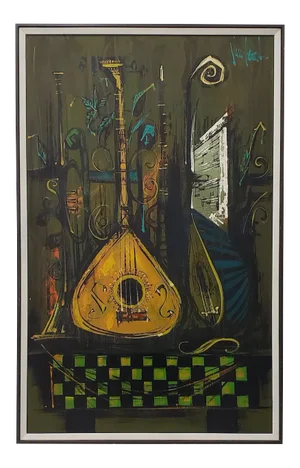 Large Scale Mid 20th Century Acrylic Painting by Vanguard Studios Signed Van Gaard