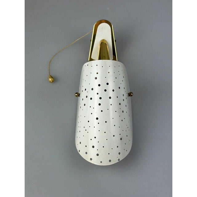 Metal Wall Lamp Brass & Metal Design by Ernest Igl for Hillbrand, 1950s For Sale - Image 7 of 18