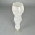 Tall Mezza Filigrana Footed White Murano Vase, 1960s For Sale - Image 4 of 8