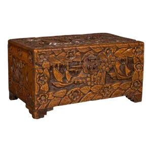 1920s Small Antique Apprentice Chest, English, Camphorwood, Storage Box