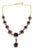 Bochic “Capri” Blue, Multi Sapphire & Ruby Necklace Set 18K Gold & Silver For Sale