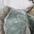 2000 - 2009 Z Gallerie Seaglass Blue and Beige Velvet Euro Pillow Cover Shams (2) 32" X 32" For Sale - Image 5 of 8