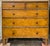 Wood 19th-C. English Carved & Painted Pine Faux Bamboo Tall Chest of Drawers For Sale - Image 7 of 9