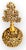 Vintage MCM German Gold Plated Ormolu Perfume Bottle Mulberry Tree Stopper For Sale - Image 11 of 16