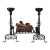 Antique Gothic Style Wrought Iron Andirons—A Pair For Sale