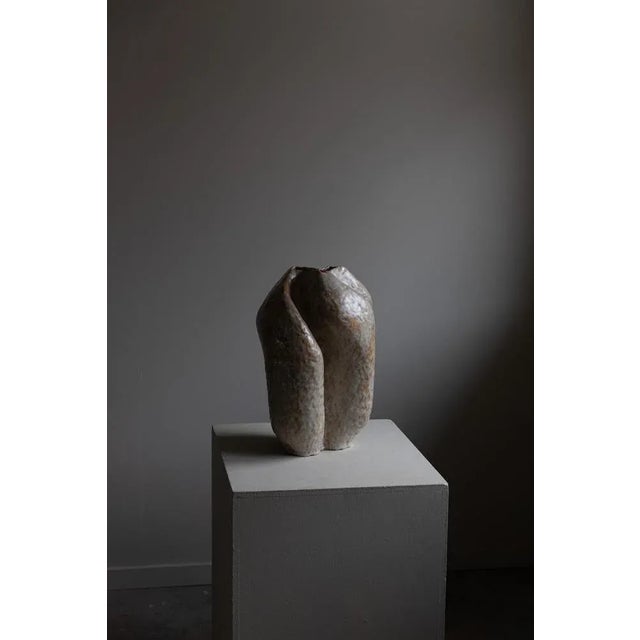 Large Danish Stoneware Floor Vase in Ceramic attributed to Ole Victor, 2022 For Sale - Image 11 of 13