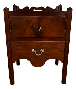 Travel Cabinet in Solid Mahogany, Late 18th Century