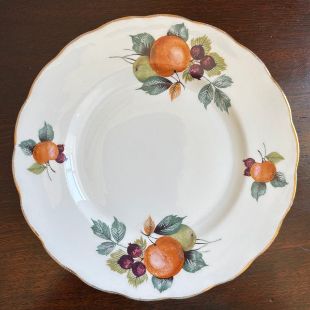 Vintage English Bone China Decorative Dessert Plate For Sale - Image 11 of 11