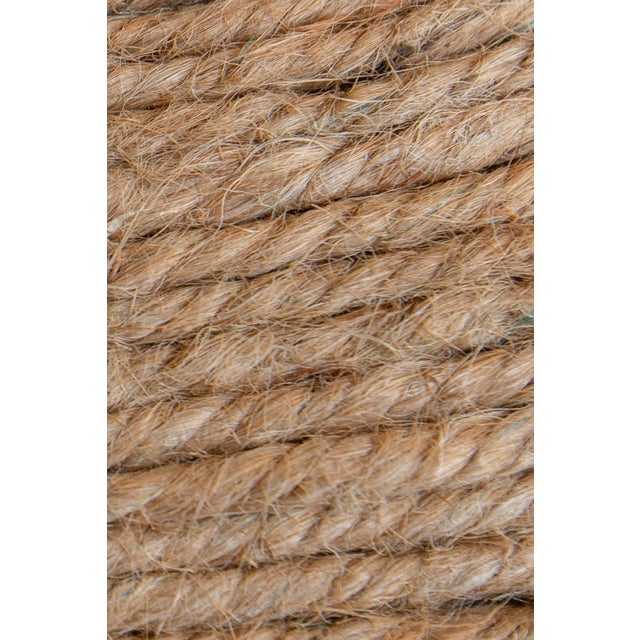 Contemporary Jute Roped Globe Hanging Light Fixture For Sale - Image 3 of 5