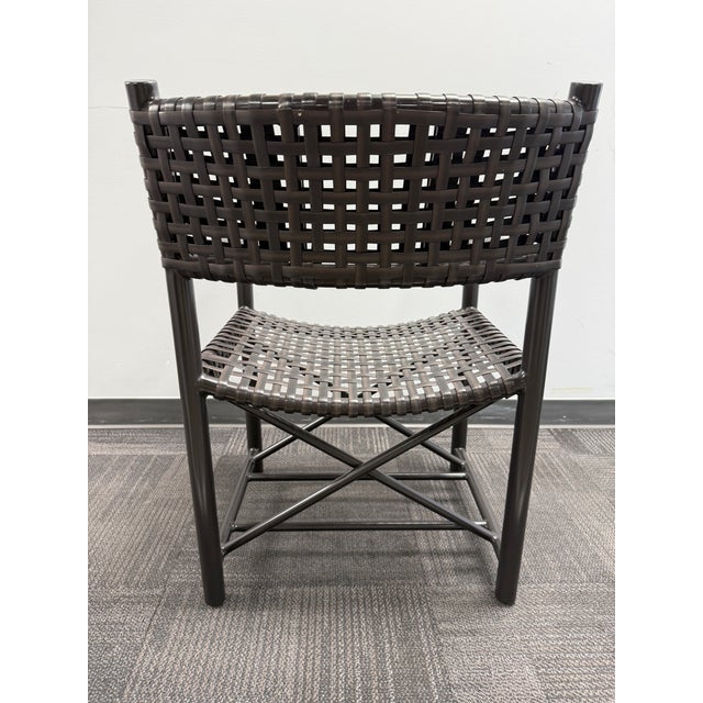 English McGuire 4 Outdoor Dining Chairs For Sale - Image 3 of 6