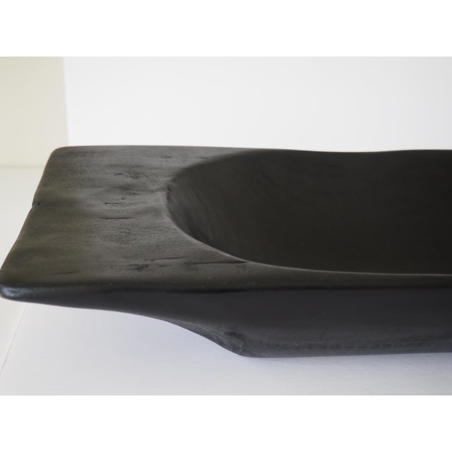 Etu Home Black Dough Bowl, Large Handcrafted by European artisans, the Black Dough Bowl is inspired by those that were...