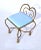 Hollywood Regency Gilt Iron Rope and Tassel Bench Stool. Italy, 1950's For Sale - Image 9 of 10