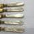 Traditional Knife Set European Mop Handle 1940s Stahl Bronce German Fruit Knives Mother of Pearl Handles- Set of 5 For Sale - Image 3 of 6