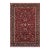 Shabby Chic Floral 1990's Pak-Persian Red/Black Wool Rug - 6'2'' X 9'0'' For Sale