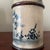 Antique Asian Blue and White Ceramic Water Vase Pipe For Sale - Image 9 of 12