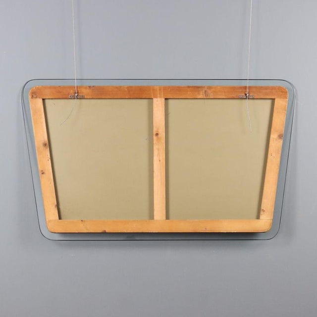 Silver Wall Mirror, Italy, 1960s For Sale - Image 8 of 9