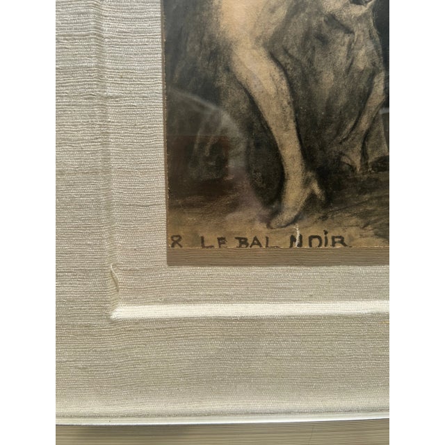 French "Le Bal Noir" by Jean Auscher, C. 1925 Pochoir Lithograph For Sale In Los Angeles - Image 6 of 8