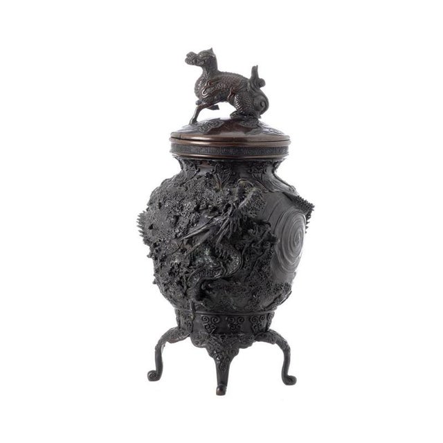 Japanese Pot in Bronze, 19th Century For Sale - Image 6 of 6