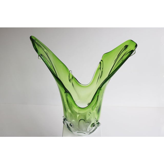 Large Vintage Italian Murano Glass Vase by Fratelli Toso for Fratelli Toso, 1950 For Sale - Image 4 of 12