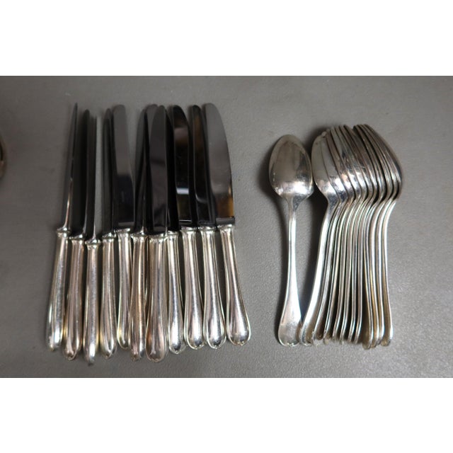 Metal Cutlery Set from Ercuis, 1980s, Set of 106 For Sale - Image 7 of 11