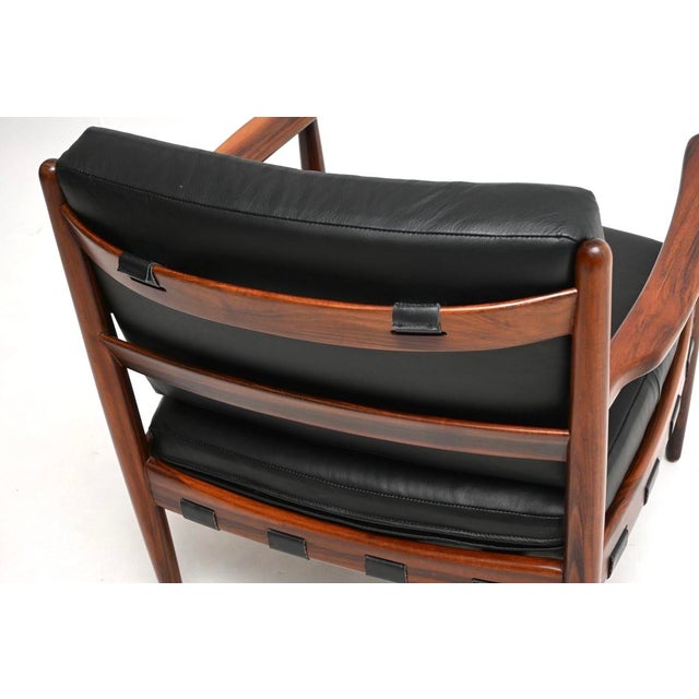 Wood Vintage Swedish Cadett Armchair by Eric Merthen, 1960s For Sale - Image 7 of 11