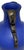 Etruscan Revival 1980s Design Guild Romania 14" Cobalt Blue Scavo Glass Amphora Vase With Serpentine Handles For Sale - Image 3 of 6