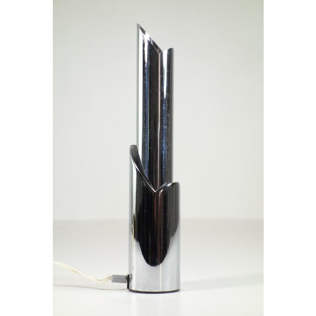 Space Age Italian Chrome Table Lamp, 1960s For Sale - Image 3 of 10