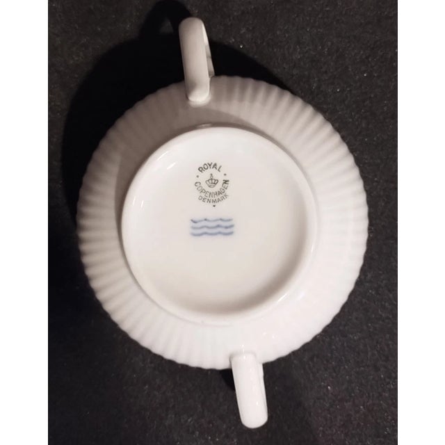 Mid-Century Modern Vintage MCM Royal Copenhagen "Georgiana", Sugar Bowl With Lid For Sale - Image 3 of 6