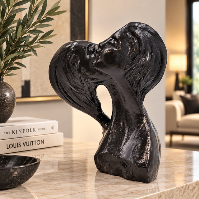 1980s Austin Prod Large Sculpture "Faces of Love" Signed Fisher, Circa 1980 For Sale - Image 5 of 13