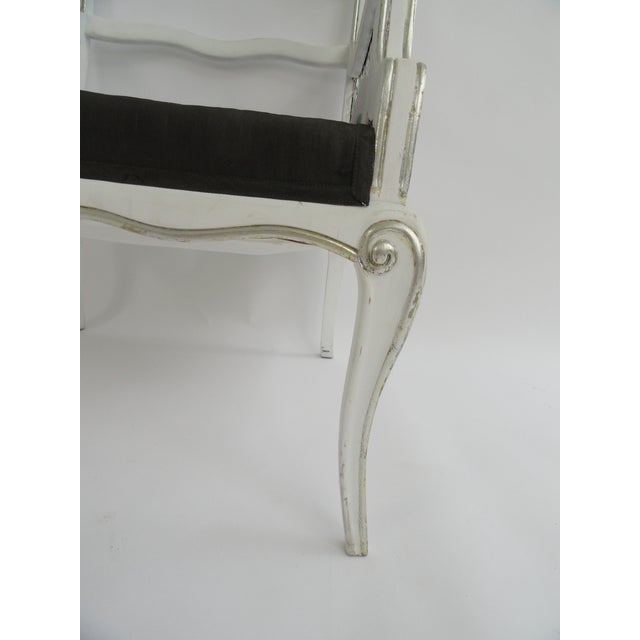 Vintage Harlequin Armchairs Attributed to Maison Jansen Set of 4 For Sale - Image 10 of 12