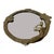 Vintage Cast Brass Art Nouveau Style 15" Figural Nymph Round Wall Mirror Bring the fluid, organic elegance of the turn-of-...
