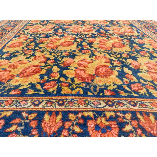 Textile Vintage Persian Bijar Rug. 4'10"x 6'2" For Sale - Image 7 of 11