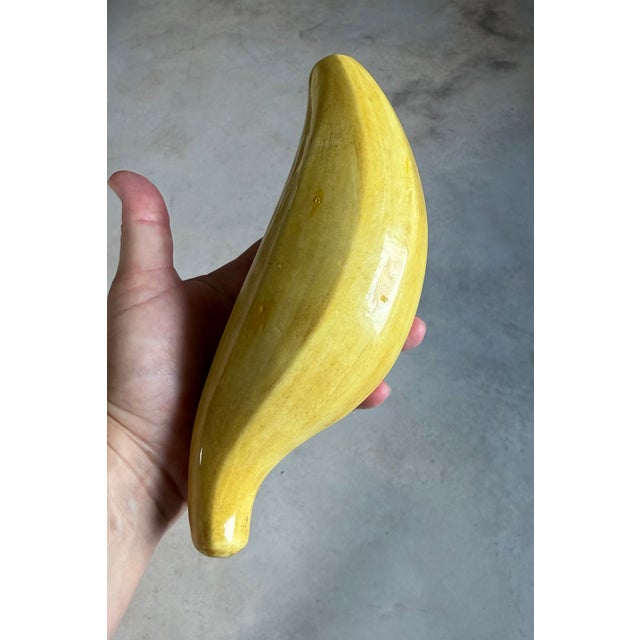 Contemporary Italian Glazed Ceramic Banana Sculpture (After Warhol) (After Maurizio Cattelan) For Sale - Image 3 of 18