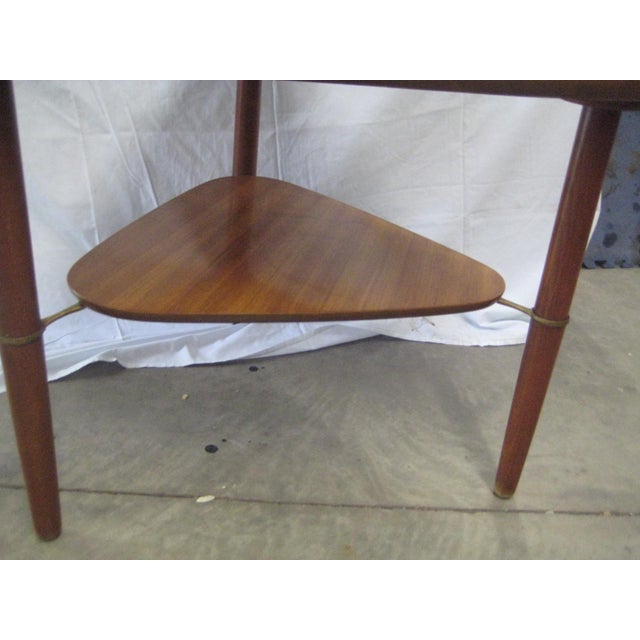 Vintage MidCentury Buch Guitar Pick Side Table Signed Chairish