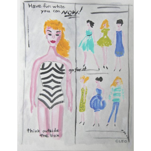 2020s Barbie Doll Portrait by Cleo Plowden For Sale - Image 5 of 5