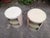 Mid-Century Modern Incubo Tondo Bedside Tables in White Plastic by Rodolfo Bonetto for Artemide, 1980s, Set of 2 For Sale - Image 3 of 5